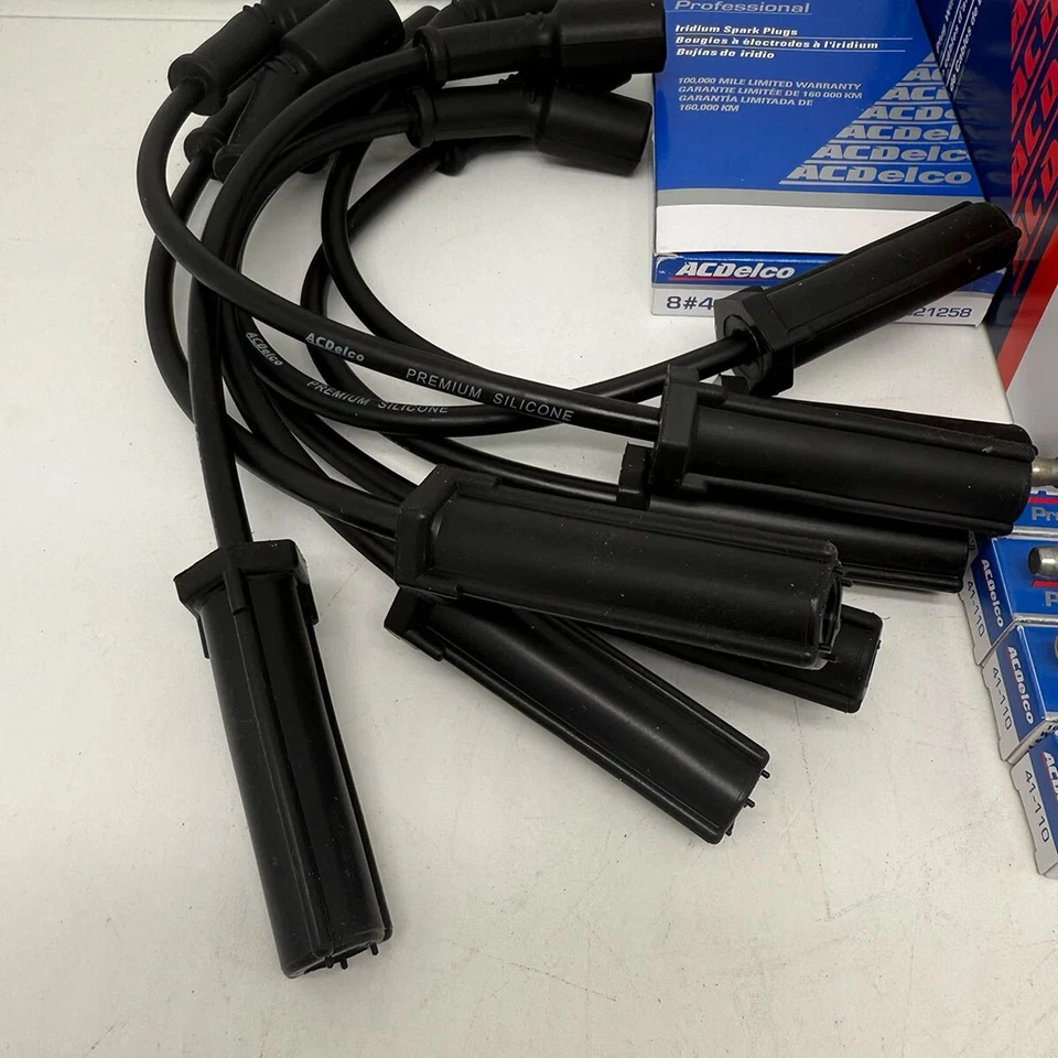 ACDelco 8X 41-110 Spark Plug & 9748UU Wire Set For Chevrolet GMC 4.8L 5.3L 6.0L - Image 3 of 4