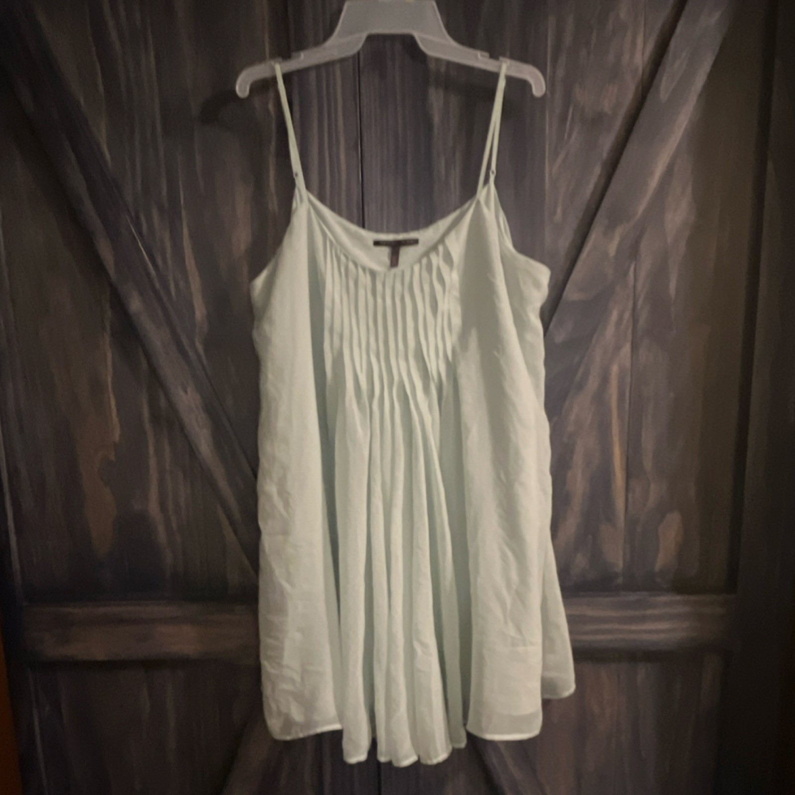 Victoria's Secret Light Blue Pleated V-Neck Sleeveless Chemise XL