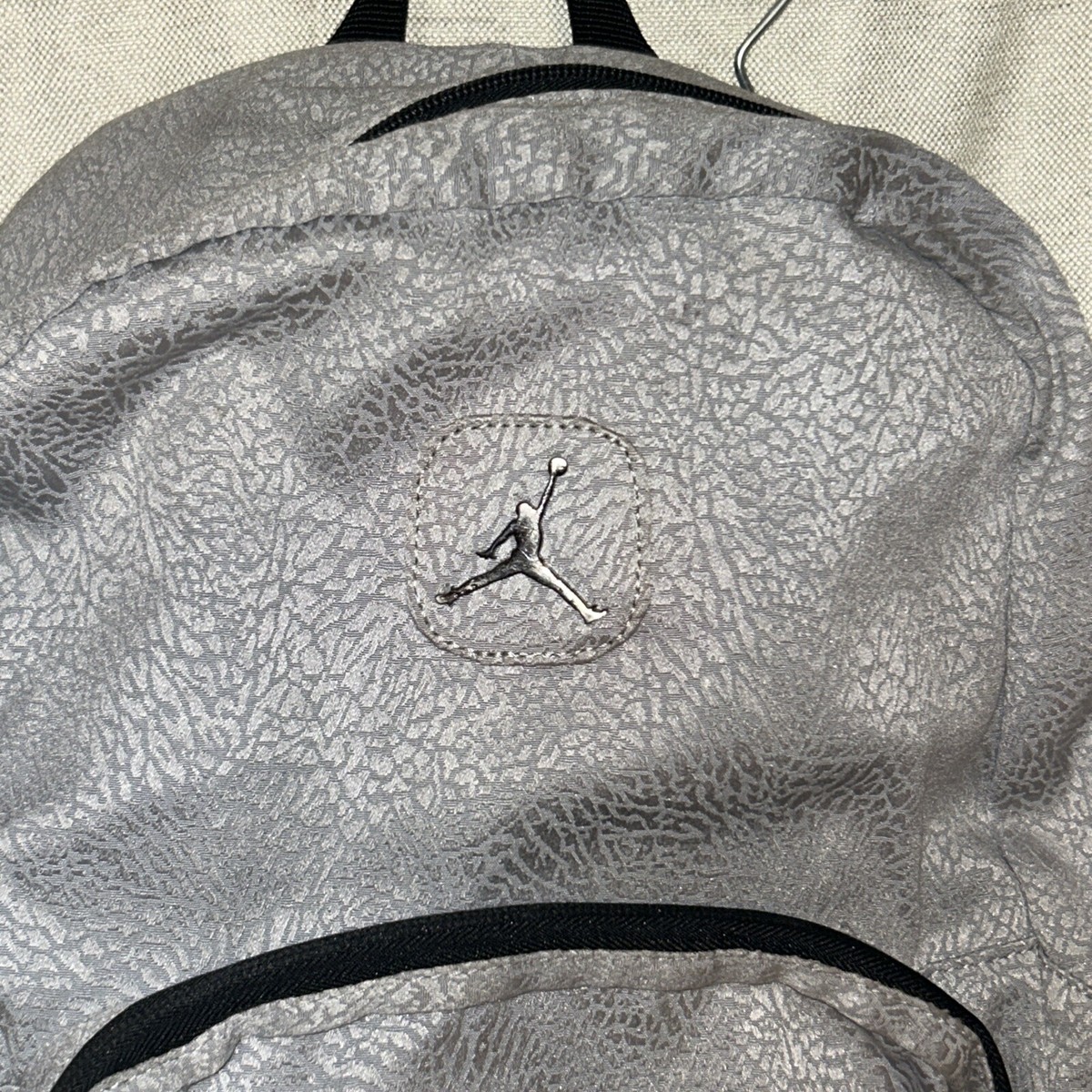 Nike Jordan Jumpman Backpack Unisex Metal Silver Gray Laptop Bag