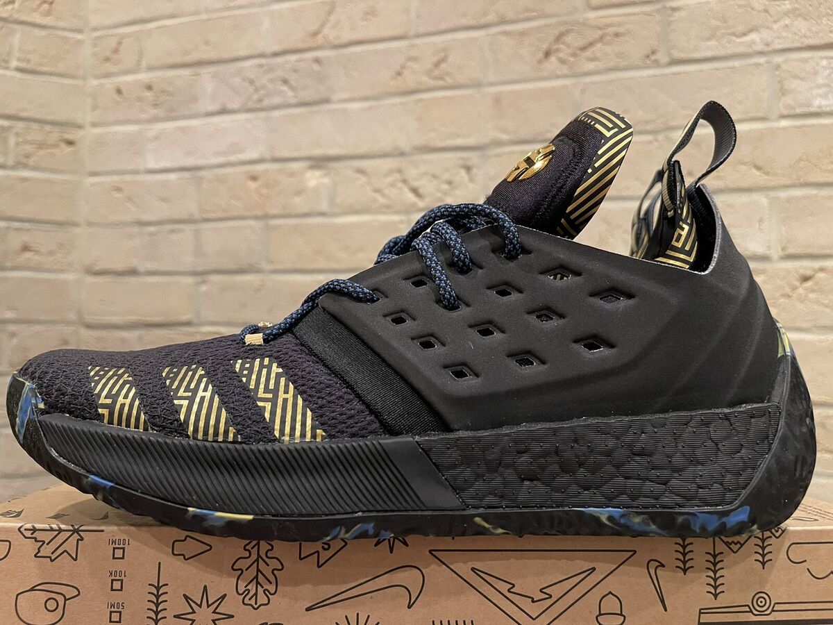 Adidas Harden Vol. 2 MVP Boost Black/Gold F36848 Men's 9.5 Adidas Harden Vol. 2 MVP Boost Black/Gold F36848 Men's 9.5