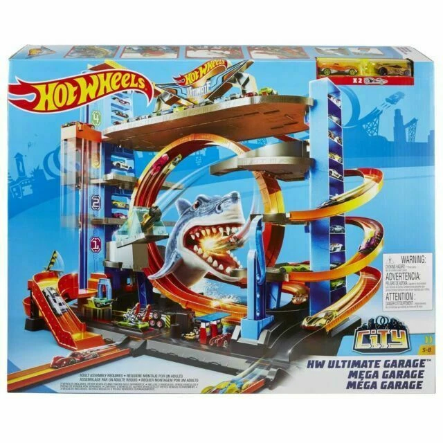 Hot Wheels City Ultimate Shark Garage FTB69 887961639902 eBay