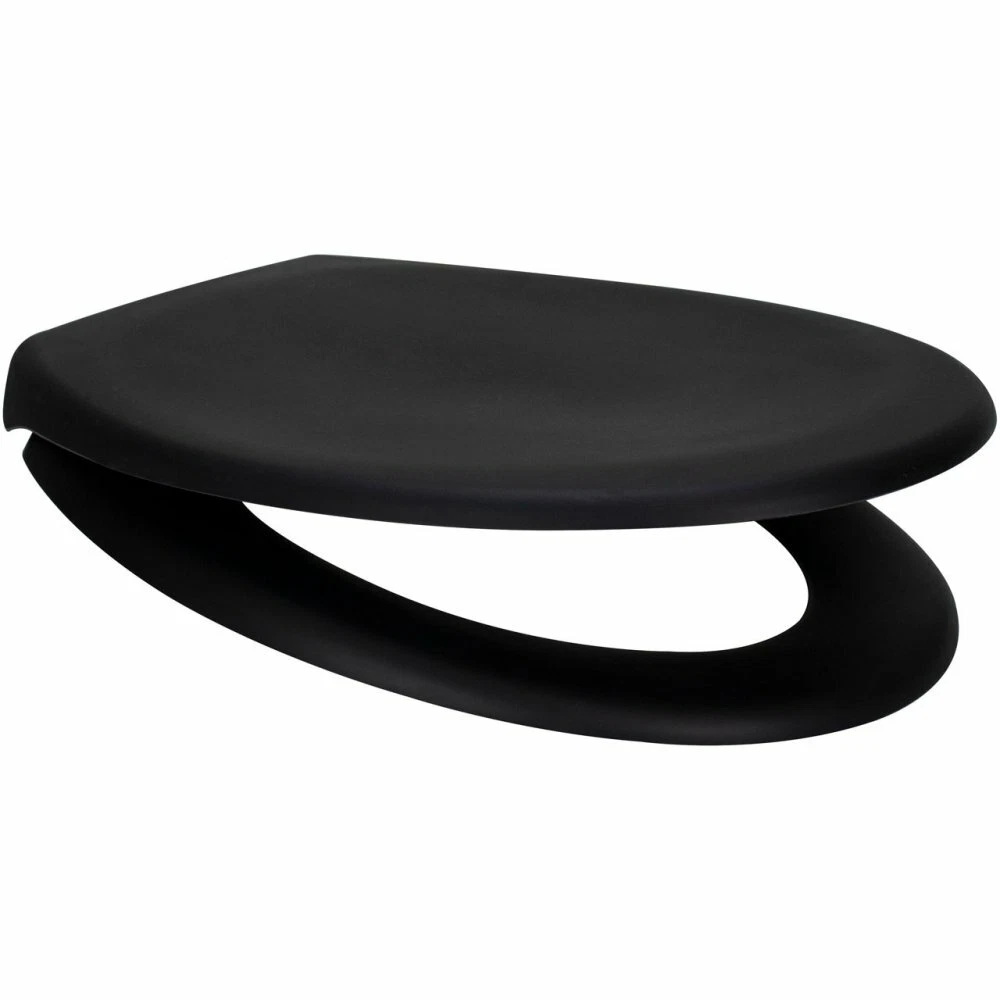 Black elongated soft toilet seat shop