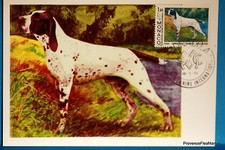 Yt  1425 CHIENS BRAQUES   MONACO  CARTE MAXIMUM 1° JOUR FCP
