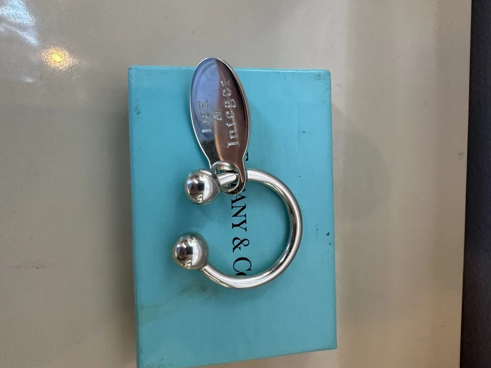 TIFFANY & Co Original Vintage Firmado Plata Esterlina Herradura Llavero Llavero Foto 3 de 4