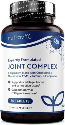 Glucosamin Chondroitin Hochdosiert mit Vitamin C + Vitamin D + Mangan