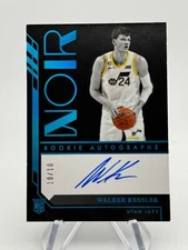2022-23 Noir WALKER KESSLER Platinum Rookie Auto /10 ON CARD #384 Utah Jazz