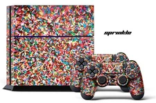 Designer Skin PS4 Playstation Sticker 4 Console Controller Decals SPRINKLE