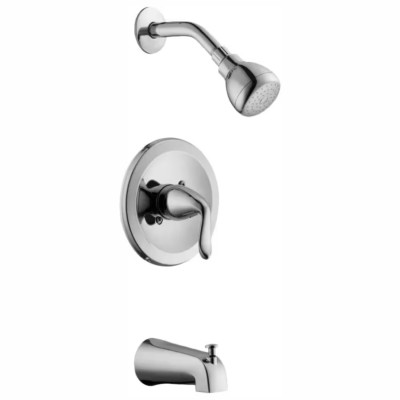 Constructor Single-Handle 1-Spray Tub and Shower Faucet in Chrome (Valve Include