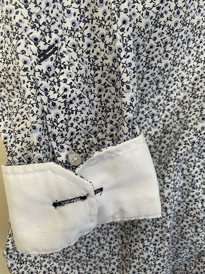 Daniel Hechter Paris Mens Med Long Sleeve No Iron Modern 100% Cotton Button Down - Image 3 of 4