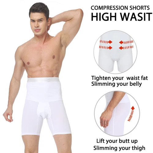 Faja Colombiana para Hombre High Waist Leg Control Boxer Briefs Body Shapewear - Picture 4 of 30
