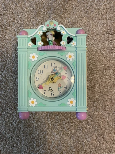 VINTAGE blue POLLY POCKET Funtime clock- Complete!