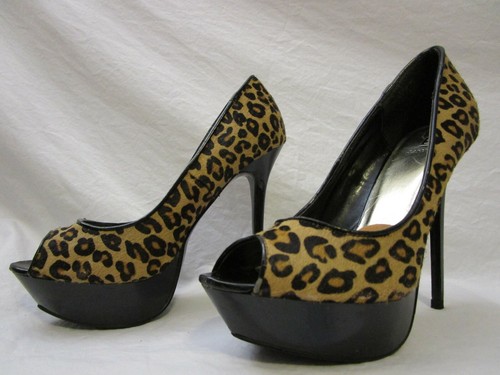 cheetah platform heels