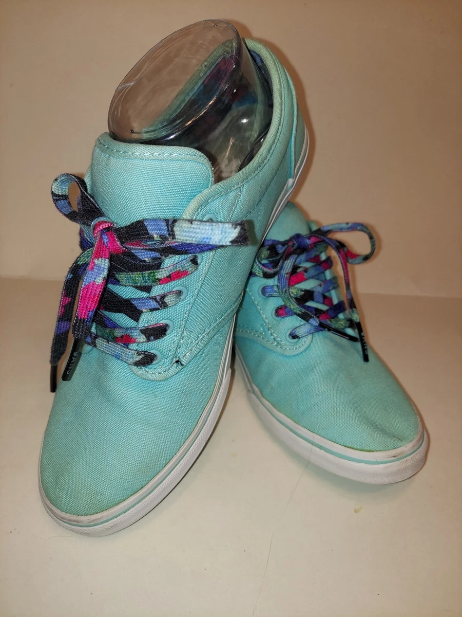 Blue vans deals laces