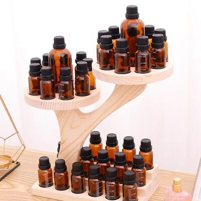 Holzregal für ätherische Öle mehrlagig Kosmetik Nagellack Holzregal