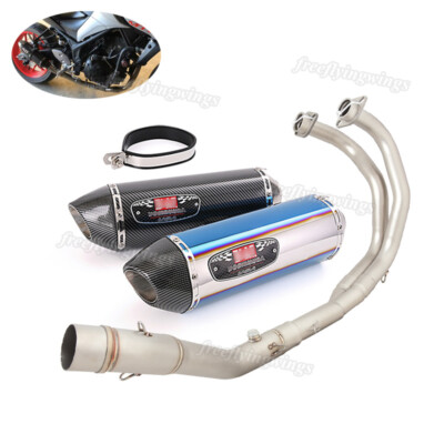 For Yamaha YZF R3 R25 MT03 2015-2024 Full Exhaust System Front Link Pipe Muffler