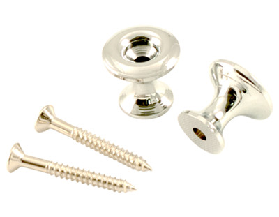 Kluson California Custom strap button set (set of 2), Chrome