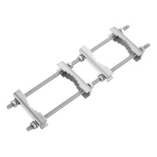 Double Antenna Mast Clamp, V Jaw Block with Bolts Mast to Mast Clamp