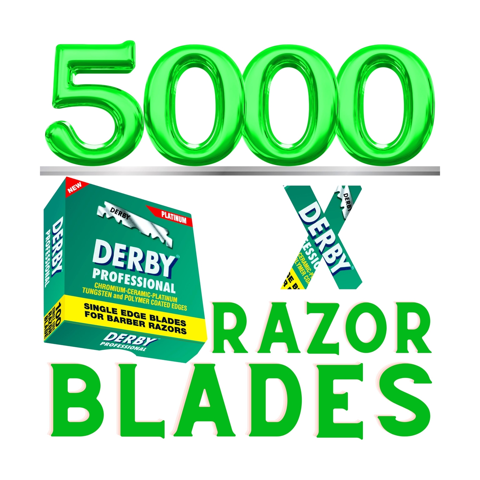Derby Professional Single Edge Razor Blades 50 x 100