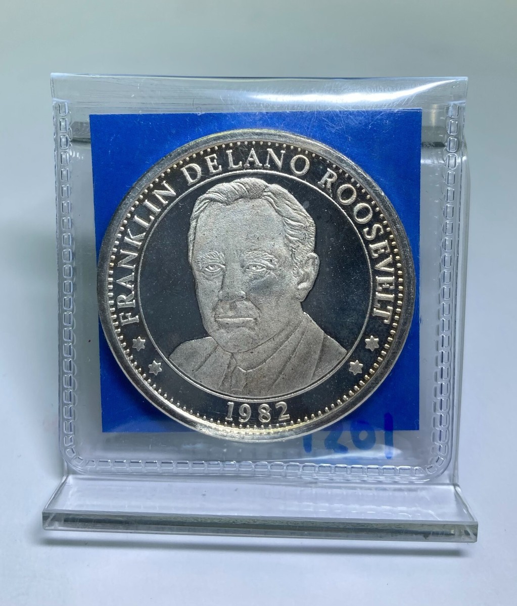 1982 Franklin D. Roosevelt 100th Anniversary #1 1 oz .999 Fine