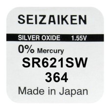 Pile Montre 364 SR621SW Seiko Seizaiken - Pile pour Montre - Made In Japan