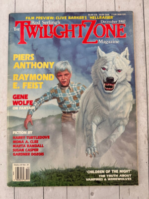 The Twilight Zone Magazine December, 1987 Hellraiser Piers Anthony Raymond Feist