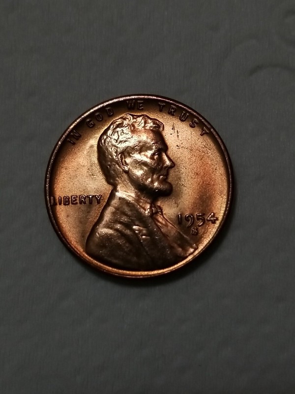 1954-S 1C RD Lincoln Cent Beautiful Uncirculated #27
