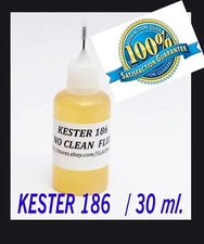 30 ml.  / 1 Oz. NEEDLE TIP BOTTLE    KESTER 186   Rosin Soldering  Liquid  Flux 