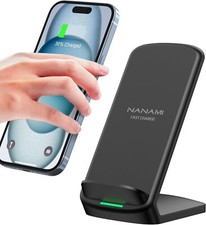 NANAMI Fast Wireless Charger,7.5W Qi Ladestation für iPhone 14/13/12/11 pro/X/XS