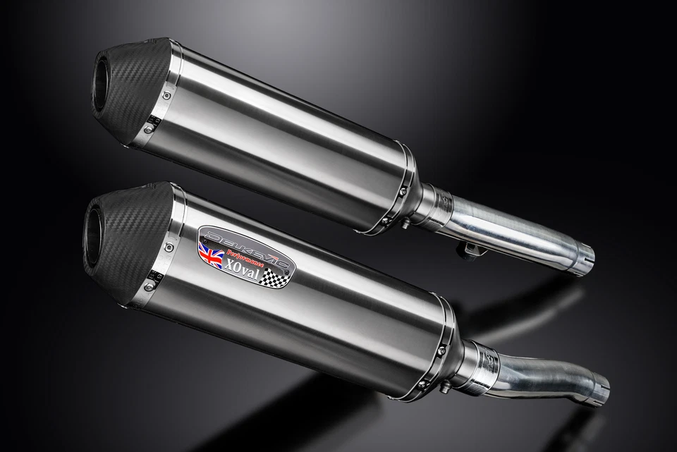 Triumph Trident 750 1994-1998 Kit de silenciador de escape de acero inoxidable X-Oval de 13,5" Foto 3 de 4