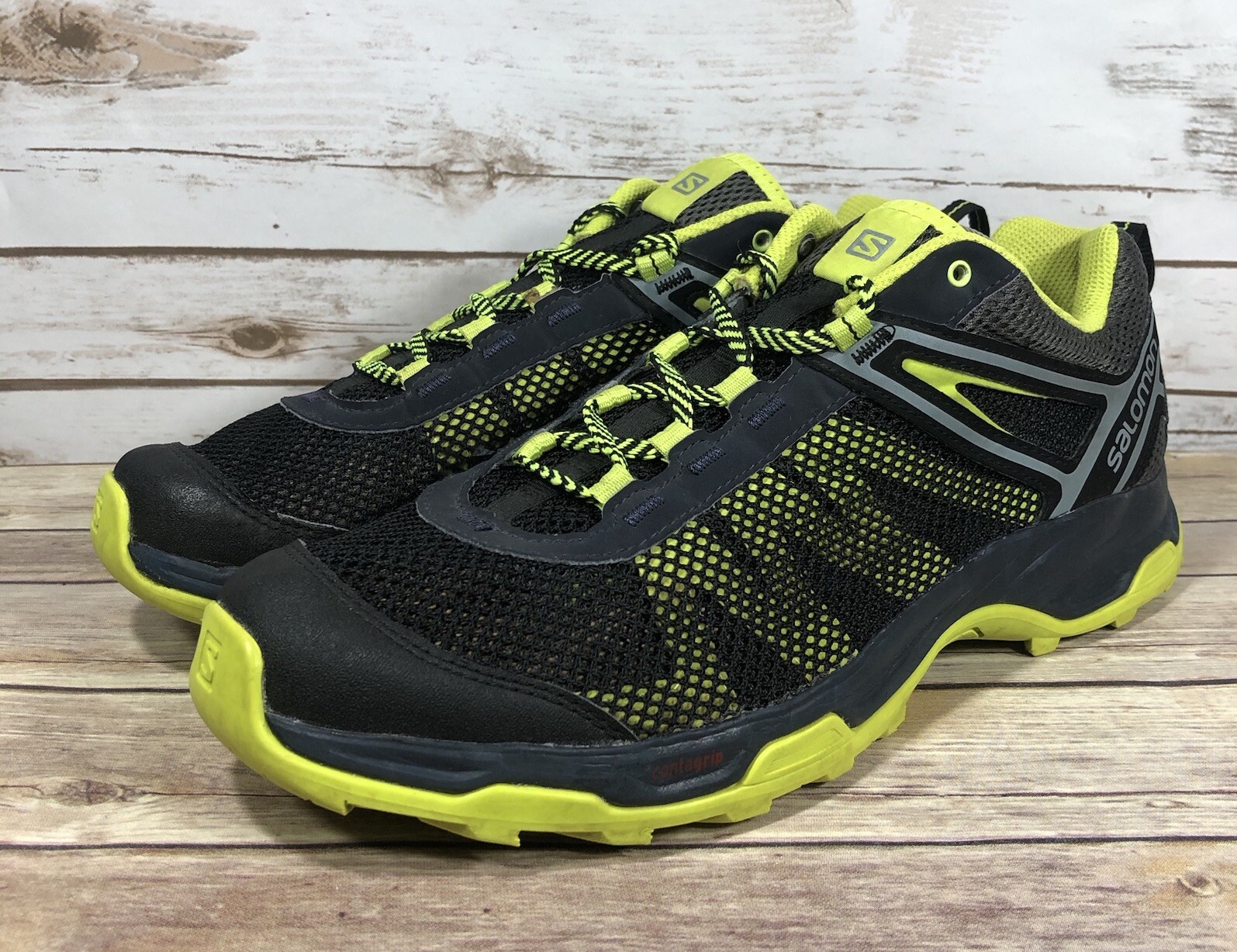Scarpe Salomon X Ultra Trail Running Uomo Taglia 12 Sportive Jogging Nero Giallo*