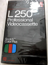 Scotch 3M L250 Professional Videocassette BETA Tape New