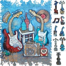 Wooden Jigsaw Puzzle for Adults by FoxSmartBox - 212 Pieces - Blue Bottle Blues