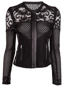leather and lace jacket