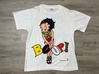 ぴっぴぽっぽ Vintage Betty Boop Boop There It Is Double Sided Graphic T