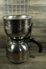 Vintage Nicro Vacuum Siphon Coffee Maker Stainless Steel Complete