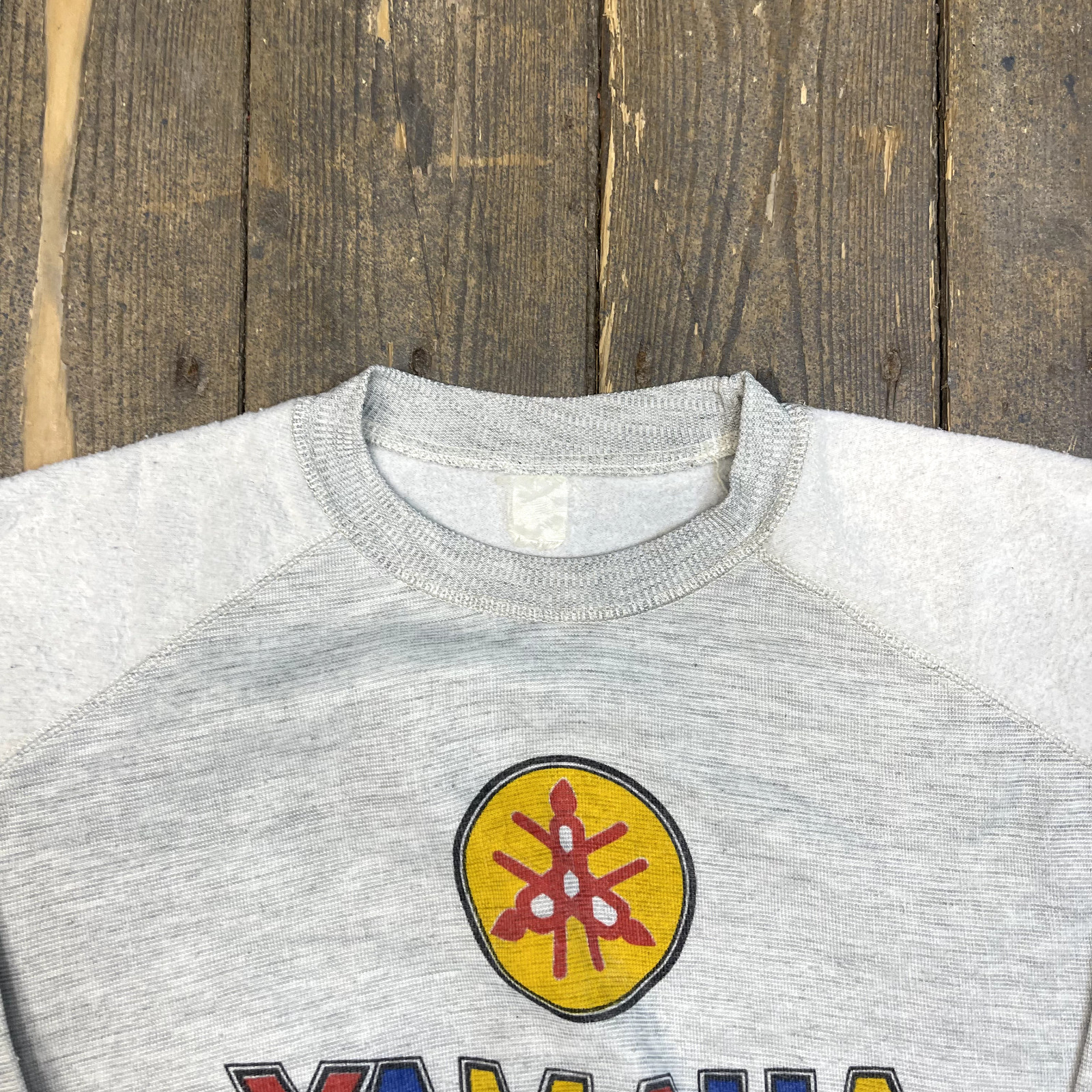 Yamaha Sweatshirt USA Racing Team Graphic Vintage 90s Jumper, Grey, Mens Small image 7