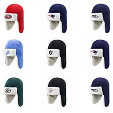 Patriots, Raiders, Packers, 49ers NFL Adult OTS Sherpa Knit Cap Hats - Pick Team