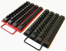 96pc GOLIATH INDUSTRIAL SOCKET STORAGE TRAY RAIL RACK HOLDER SET 1/4 3/8 1/2