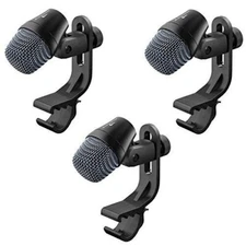 Sennheiser e 904 dynamic cardioid drum microphone (3 pack)