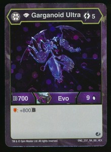 Bakugan Battle Planet Brawlers Garganoid Ultra Evo Rare Card Hex Holo Foil Ebay