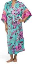 NWT NATORI Women SMALL Ume Floral print Robe Multi $220