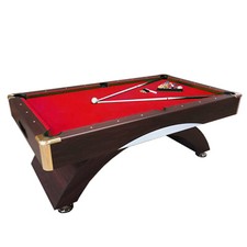 Napoleone   7 FT Billardtisch Rot Moderner