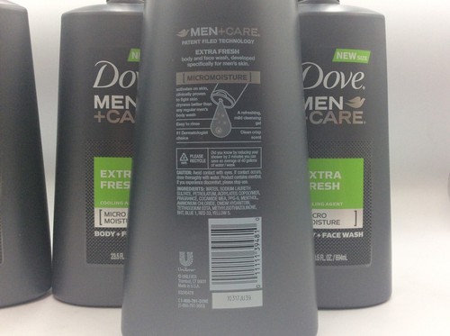 Jabón corporal y facial refrescante micro hidratante extra fresco Dove Men+Care 23,5 4/estuche - Imagen 3 de 3