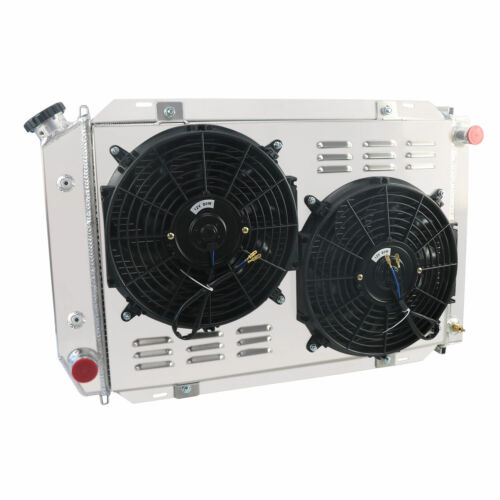 4 Row Radiator Shroud Fan For 1979-1993 Ford Mustang Mercury Cougar GT SVT AT MT - Foto 5 di 9