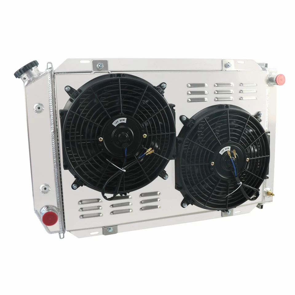 Ventilador de cubierta de radiador de 4 filas para Ford Mustang Mercury Cougar XR7 1992 1979-1993 Foto 4 de 4