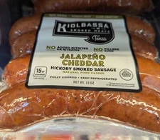 Kiolbassa Jalapeno Cheddar Smoked Sausage 13 Oz (6 Pack)