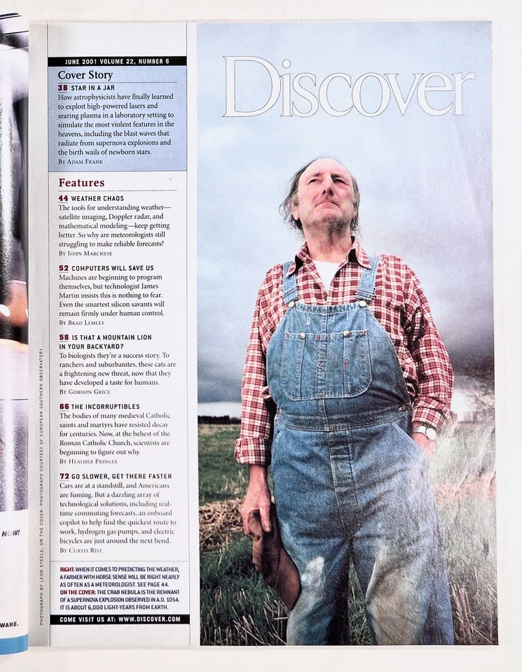 2001 Jun DISCOVER Plasma Ignition & Fusion WEATHER CHAOS autonpomous machines &c - Image 3 of 4