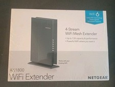 NETGEAR AX1800 4-Stream WiFi Mesh Extender EAX20 WiFi 6 Dual-Band 4 Ports