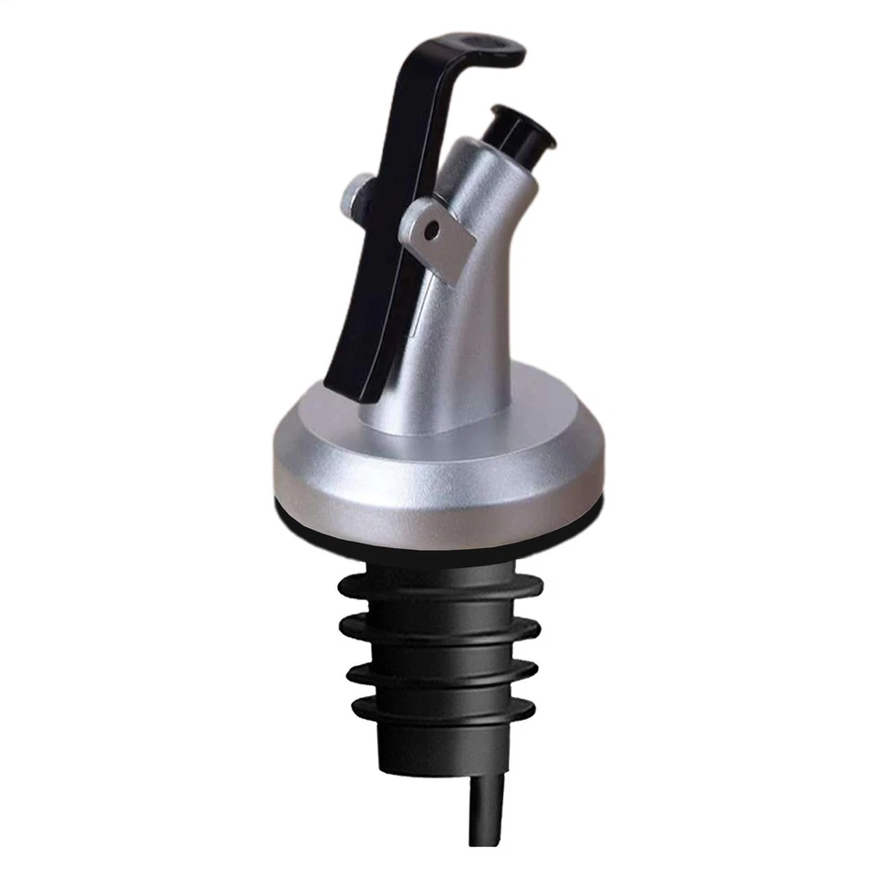 Tapón de botella de aceite vinagre verter dispensador vaso oliva cruet vino caño vintage Foto 3 de 4