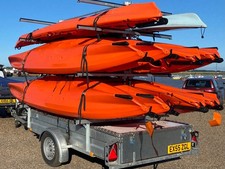 2022 Motiv 14 kayak Trailer with lockable base storage bins x3 + wheel lock.